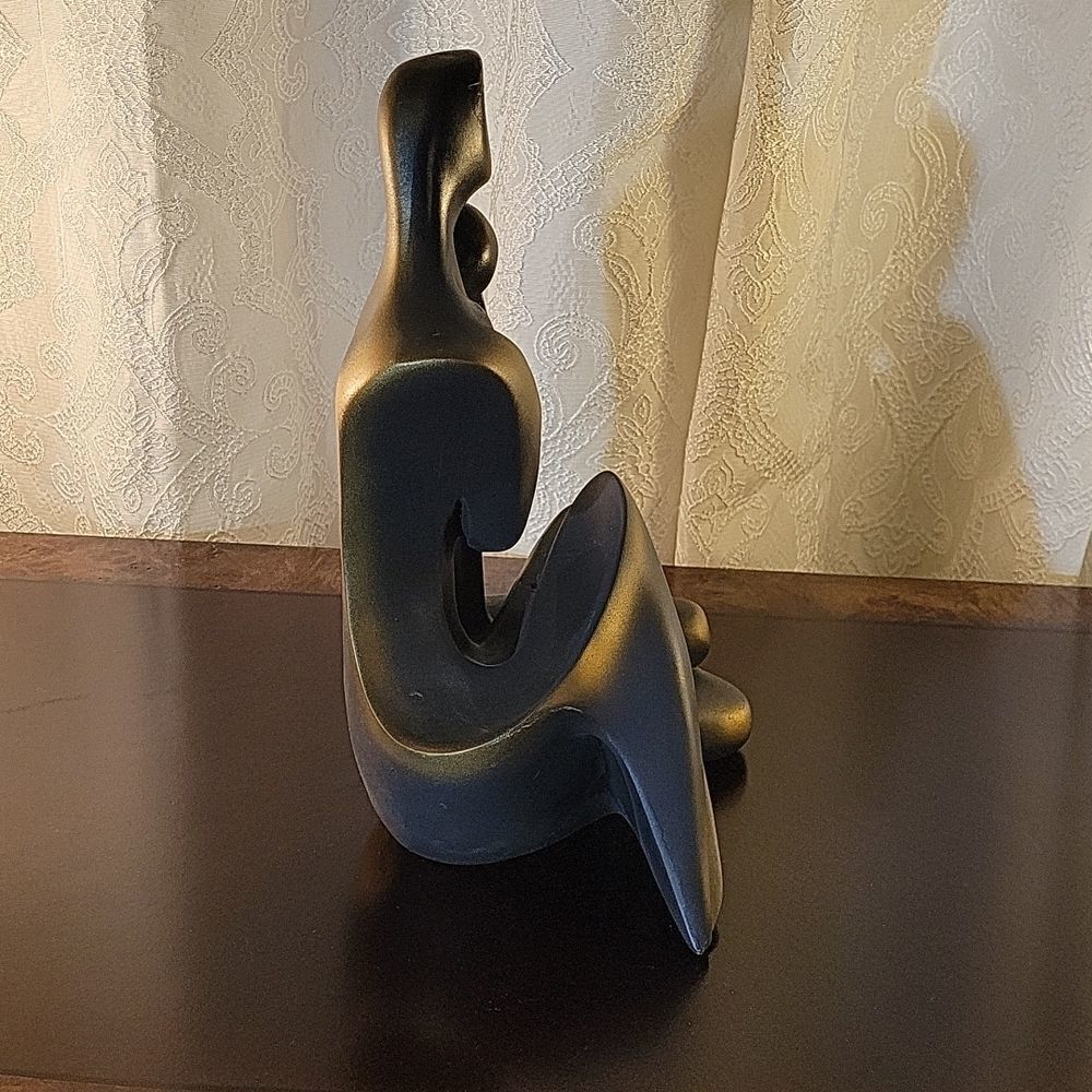BRAND NEW WOME &MEN STATUE BRONZE ABSTRACT COUPLE LOVERS SCULPTURE ROMANCE ART - Picture 7 of 16